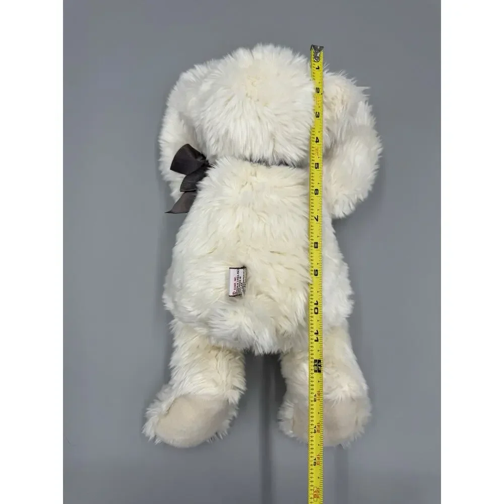 Gund White Polar Bear Plush‎ 11” Stuffed Animal W/ Ribbon Bow #4998